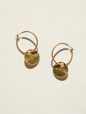 Twisted Silver hoop earrings